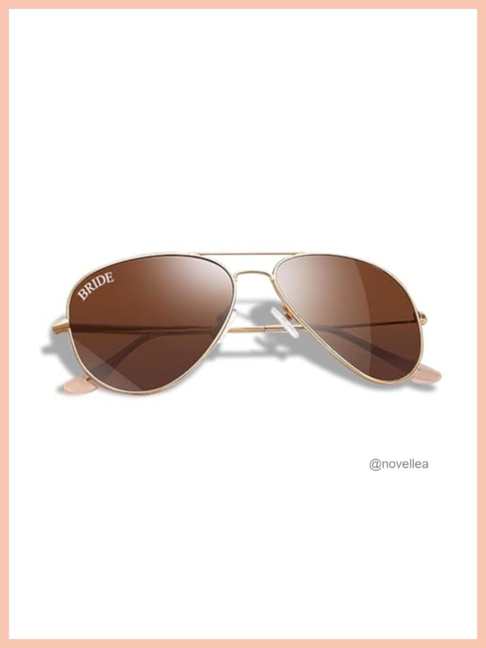 Polarized Aviator Sunglasses for Bride Bachelorette Bridal Shower Accessory